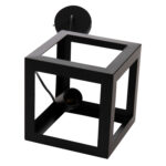 ΦΩΤΙΣΤΙΚΟ ΟΡΟΦΗΣ ΚΡΕΜΑΣΤΟ LH10.4192 ΜΑΥΡΟΣ ΜΕΤΑΛΛΙΚΟΣ ΚΥΒΟΣ 16x16x132Υεκ. - Image 5