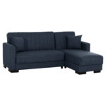 ΚΑΝΑΠΕΣ ΚΡΕΒΑΤΙ GHUFRAN ΓΩΝΙΑ ΑΝΑΣΤΡΕΨΙΜΗ ΜΠΛΕ LH10.3244.07 ΜΕ ΑΠΟΘΗΚΕΤΙΚΟ ΧΩΡΟ 202x140x78Yεκ.