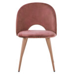 ΚΑΡΕΚΛΑ SADIE ΒΕΛΟΥΔΟ ΣΑΠΙΟ ΜΗΛΟ ΚΑΙ ΜΕΤΑΛΛΙΚΑ ΠΟΔΙΑ LH10.8544.02 52x49,5x77Υ εκ. - Image 3