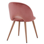 ΚΑΡΕΚΛΑ SADIE ΒΕΛΟΥΔΟ ΣΑΠΙΟ ΜΗΛΟ ΚΑΙ ΜΕΤΑΛΛΙΚΑ ΠΟΔΙΑ LH10.8544.02 52x49,5x77Υ εκ. - Image 5