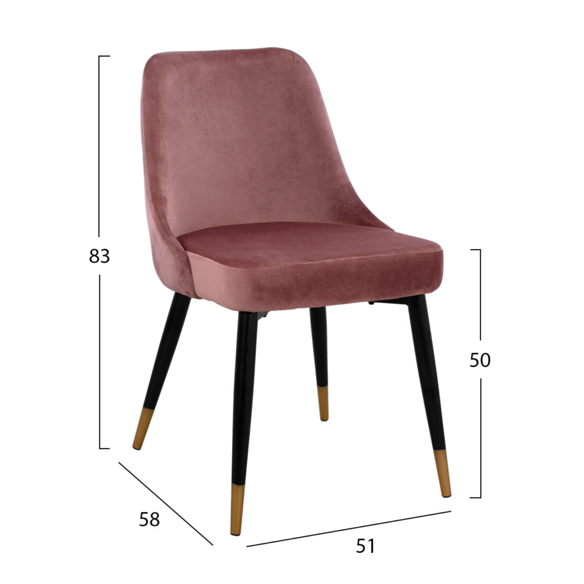 ΚΑΡΕΚΛΑ SERENITY LH10.8527.02 ΒΕΛΟΥΔΟ ΣΑΠΙΟ ΜΗΛΟ ΜΕ ΜΕΤΑΛΛΙΚΟ ΣΚΕΛΕΤΟ 51Χ58Χ83Υ εκ. - Image 2