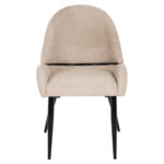 ΚΑΡΕΚΛΑ SARKY LH10.8585.02 ΥΦΑΣΜΑ ΜΠΟΥΚΛΕ ΕΚΡΟΥ ΜΕ ΜΕΤΑΛΛΙΚΑ ΠΟΔΙΑ 55x62x89Yεκ. - Image 3