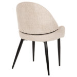 ΚΑΡΕΚΛΑ SARKY LH10.8585.02 ΥΦΑΣΜΑ ΜΠΟΥΚΛΕ ΕΚΡΟΥ ΜΕ ΜΕΤΑΛΛΙΚΑ ΠΟΔΙΑ 55x62x89Yεκ. - Image 5