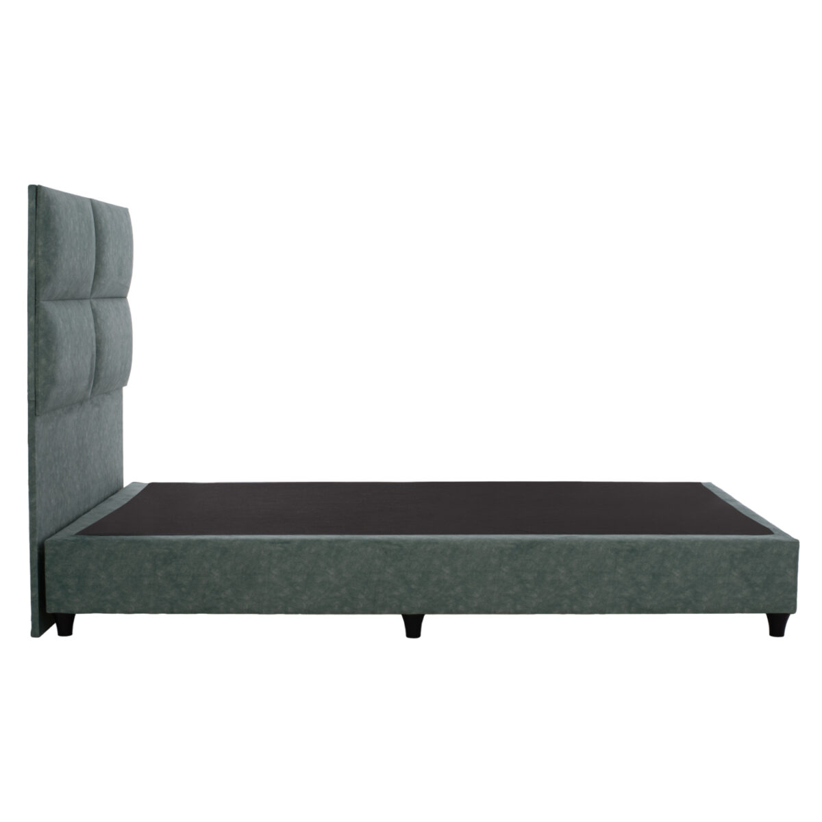 ΚΡΕΒΑΤΙ MILO ΑΠΟ ΠΡΑΣΙΝΟ ΥΦΑΣΜΑ τύπου NUBUCK LH10.646.27 ΓΙΑ ΣΤΡΩΜΑ 120x200 εκ. - Image 5