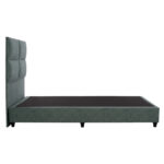 ΚΡΕΒΑΤΙ MILO ΑΠΟ ΠΡΑΣΙΝΟ ΥΦΑΣΜΑ τύπου NUBUCK LH10.646.27 ΓΙΑ ΣΤΡΩΜΑ 120x200 εκ. - Image 5