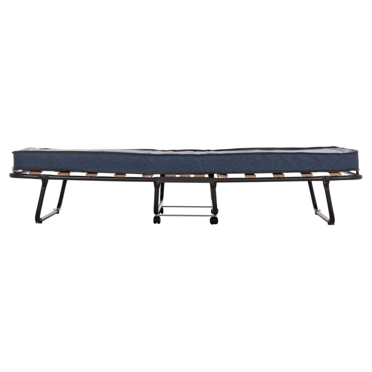 ΚΡΕΒΑΤΙ-ΡΑΝΤΖΟ ΙΤΑΛΙΑΣ NOBLE LH10.393.02 ΜΕΤΑΛΛΙΚΟ ΜΕ ΡΟΔΕΣ & ΣΤΡΩΜΑ 9εκ ΓΚΡΙ 80x182x37.5Υεκ. - Image 4