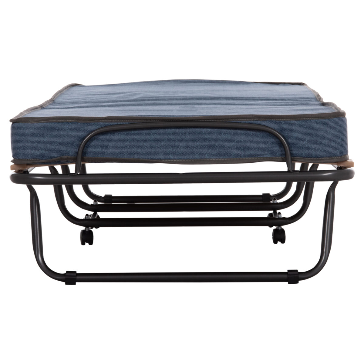 ΚΡΕΒΑΤΙ-ΡΑΝΤΖΟ ΙΤΑΛΙΑΣ NOBLE LH10.393.02 ΜΕΤΑΛΛΙΚΟ ΜΕ ΡΟΔΕΣ & ΣΤΡΩΜΑ 9εκ ΓΚΡΙ 80x182x37.5Υεκ. - Image 5