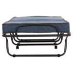 ΚΡΕΒΑΤΙ-ΡΑΝΤΖΟ ΙΤΑΛΙΑΣ NOBLE LH10.393.02 ΜΕΤΑΛΛΙΚΟ ΜΕ ΡΟΔΕΣ & ΣΤΡΩΜΑ 9εκ ΓΚΡΙ 80x182x37.5Υεκ. - Image 5