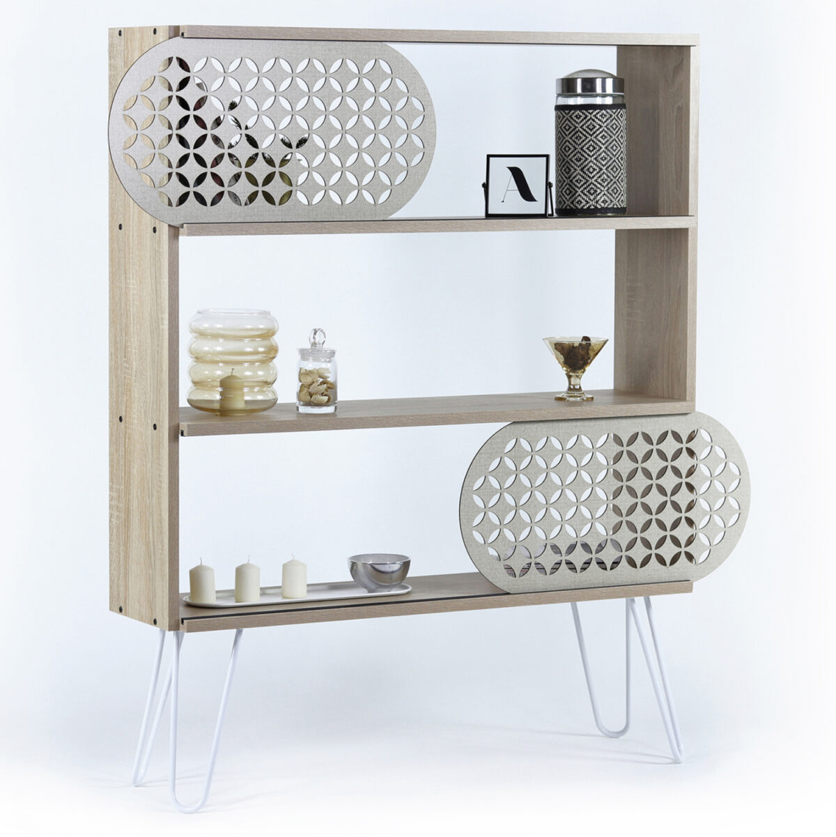 rafiera-dapedoy-fb9921301-sonama-leyko-e ΡΑΦΙΕΡΑ ΔΑΠΕΔΟΥ DIANE LH10.9213.01 SONAMA ΛΕΥΚΟ ΕΚΡΟΥ 94x25x117Y εκ. - Image 1