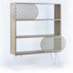 ΡΑΦΙΕΡΑ ΔΑΠΕΔΟΥ DIANE LH10.9213.01 SONAMA ΛΕΥΚΟ ΕΚΡΟΥ 94x25x117Y εκ. - Image 3