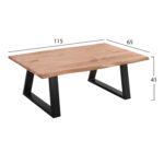 ΤΡΑΠΕΖΙ ΣΑΛΟΝΙΟΥ SOFIA SLIM LH10.8502.11 ΜΑΣΙΦ ΞΥΛΟ ΑΚΑΚΙΑΣ 115Χ65Χ41Υεκ. - Image 2