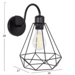 ΑΠΛΙΚΑ ΤΟΙΧΟΥ MILID LH10.4468 ΜΕΤΑΛΛΟ ΣΕ ΜΑΥΡΟ 20x27x28Υεκ. - Image 2