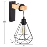 ΑΠΛΙΚΑ ΤΟΙΧΟΥ GROB LH10.4474 ΜΕΤΑΛΛΟ-ΞΥΛΟ 20x26x38,5Υεκ. - Image 2