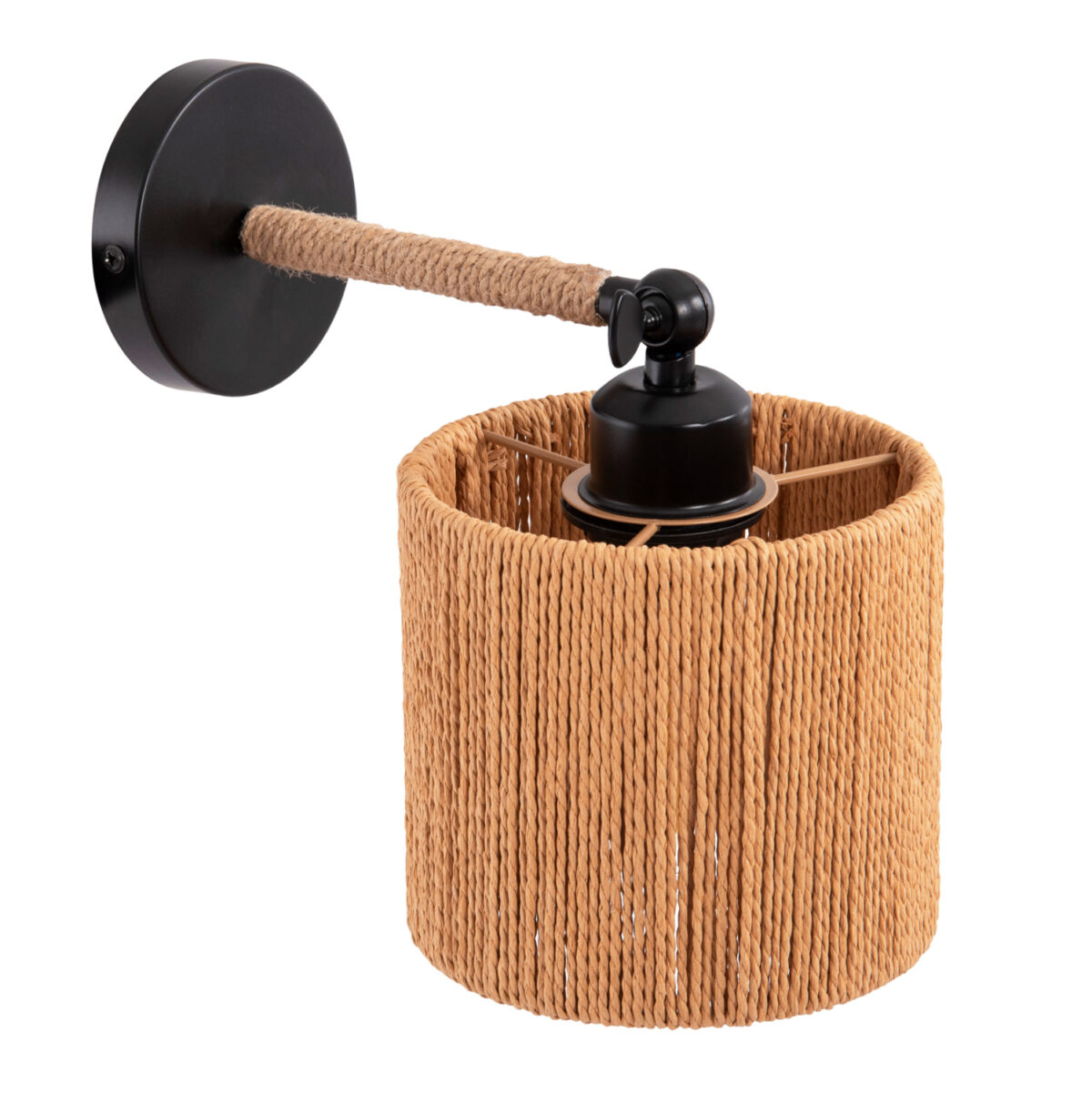 ΑΠΛΙΚΑ ΤΟΙΧΟΥ LANT LH10.4476 ΜΕΤΑΛΛΙΚΗ ΒΑΣΗ-ΣΧΟΙΝΙ- [Ε27] 15x15x35-23Υεκ. - Image 1