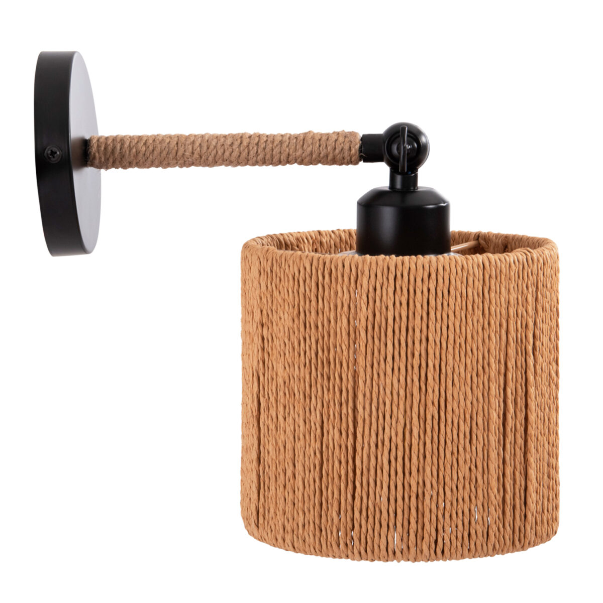 ΑΠΛΙΚΑ ΤΟΙΧΟΥ LANT LH10.4476 ΜΕΤΑΛΛΙΚΗ ΒΑΣΗ-ΣΧΟΙΝΙ- [Ε27] 15x15x35-23Υεκ. - Image 5