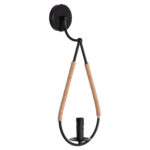 ΑΠΛΙΚΑ ΤΟΙΧΟΥ DROPLET LH10.4482 ΜΕΤΑΛΛΟ-ΣΧΟΙΝΙ [Ε14] 21x15x50Υεκ.