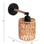 ΑΠΛΙΚΑ ΤΟΙΧΟΥ STOLT2 LH10.4484 ΜΕΤΑΛΛΙΚΗ ΒΑΣΗ-ΣΧΟΙΝΙ- [Ε27] 12x23x24Υεκ. - Image 2