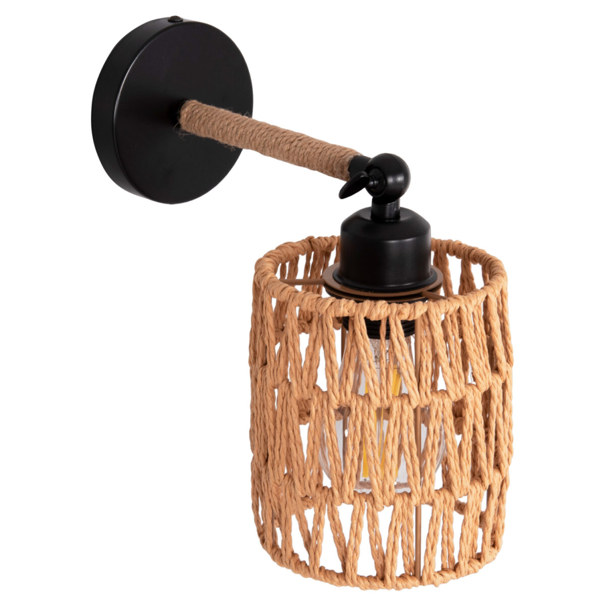 ΑΠΛΙΚΑ ΤΟΙΧΟΥ STOLT2 LH10.4484 ΜΕΤΑΛΛΙΚΗ ΒΑΣΗ-ΣΧΟΙΝΙ- [Ε27] 12x23x24Υεκ. - Image 1