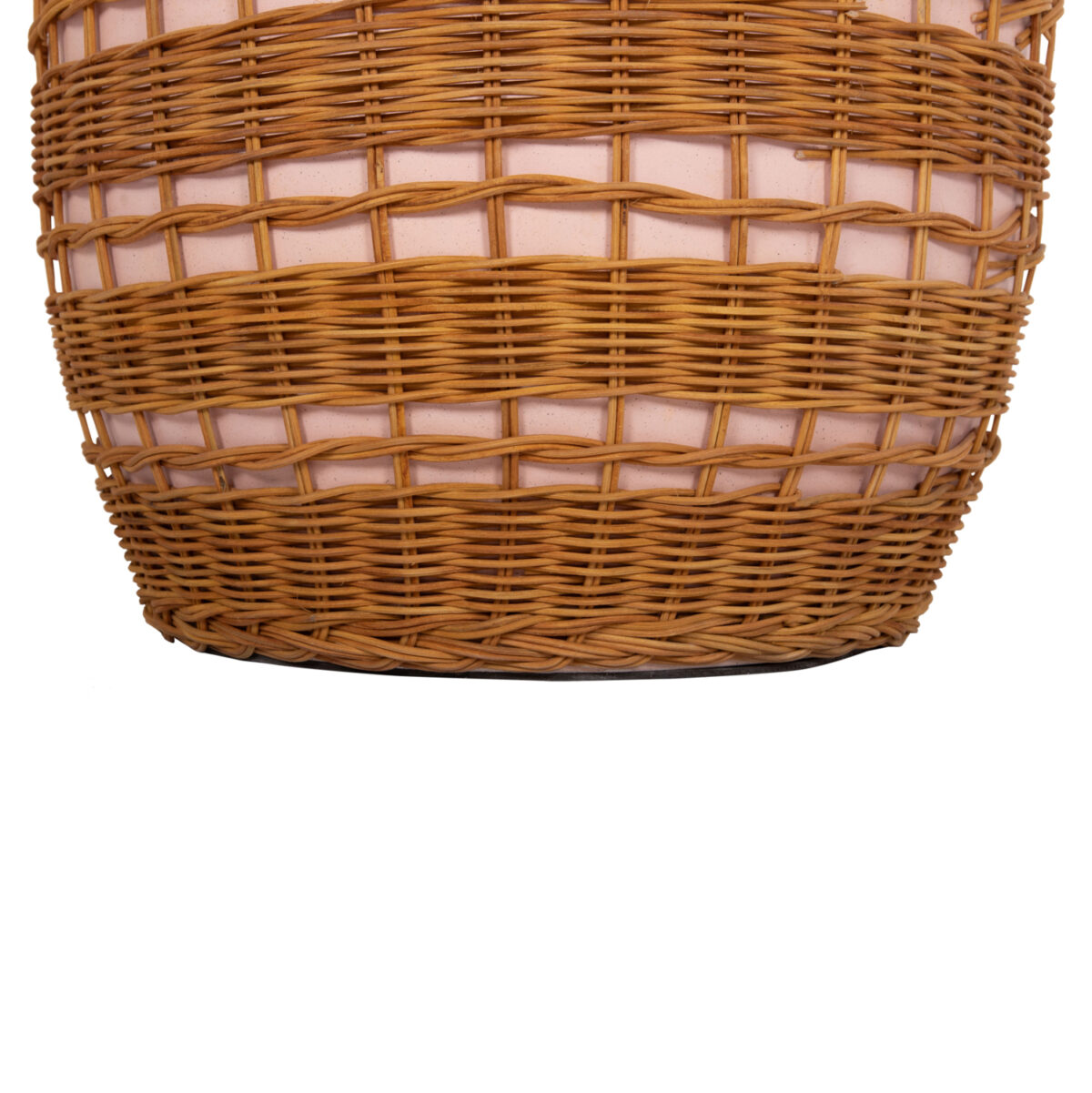 ΒΟΗΘΗΤΙΚΟ ΤΡΑΠΕΖΙ VILHENA LH10.18166 FIBER CEMENT ΡΟΖ-RATTAN ΦΥΣΙΚΟ Φ44.5x45Υεκ. - Image 5