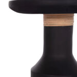 ΒΟΗΘΗΤΙΚΟ ΤΡΑΠΕΖΙ TRED(T) LH10.18169.01 FIBER CEMENT ΜΑΥΡΟ-ΦΥΣΙΚΟ RATTAN--Φ40x61Υεκ. - Image 4