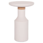 ΒΟΗΘΗΤΙΚΟ ΤΡΑΠΕΖΙ TRED(T) LH10.18169.02 FIBER CEMENT ΛΕΥΚΟ-ΦΥΣΙΚΟ RATTAN--Φ40x61Υεκ.