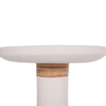 ΒΟΗΘΗΤΙΚΟ ΤΡΑΠΕΖΙ TRED(T) LH10.18169.02 FIBER CEMENT ΛΕΥΚΟ-ΦΥΣΙΚΟ RATTAN--Φ40x61Υεκ. - Image 5