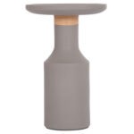 ΒΟΗΘΗΤΙΚΟ ΤΡΑΠΕΖΙ TRED(T) LH10.18169.03 FIBER CEMENT ΓΚΡΙ-ΦΥΣΙΚΟ RATTAN--Φ40x61Υεκ. - Image 3