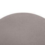 ΒΟΗΘΗΤΙΚΟ ΤΡΑΠΕΖΙ ΣΤΡΟΓΓΥΛΟ DELIA LH10.18167.03 FIBER CEMENT ΓΚΡΙ & RATTAN Φ40x45Υεκ - Image 5