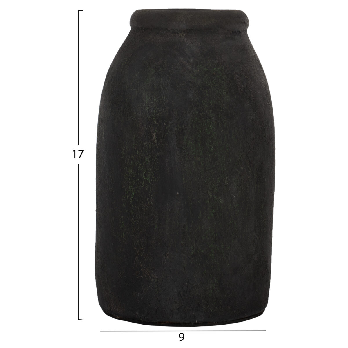 ΔΙΑΚΟΣΜΗΤΙΚA ΒΑΖA ΑΠΟ TERRACOTTA ΑΝΘΡΑΚΙ LH10.7711 - Image 2