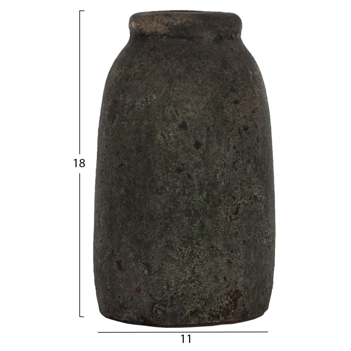 ΔΙΑΚΟΣΜΗΤΙΚA ΒΑΖA ΑΠΟ TERRACOTTA ΑΝΘΡΑΚΙ LH10.7711 - Image 3