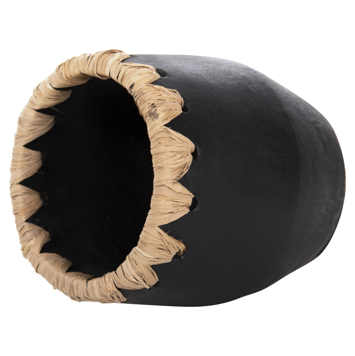 ΔΙΑΚΟΣΜΗΤΙΚΟ ΒΑΖΟ LH10.4368 ΤΕΡΑΚΟΤΑ ΣΕ ΜΑΥΡΟ ΜΕ ΠΛΕΞΗ ΨΑΘΑΣ ΣΤΟ ΣΤΟΜΙΟ Φ13x16Υεκ. - Image 4