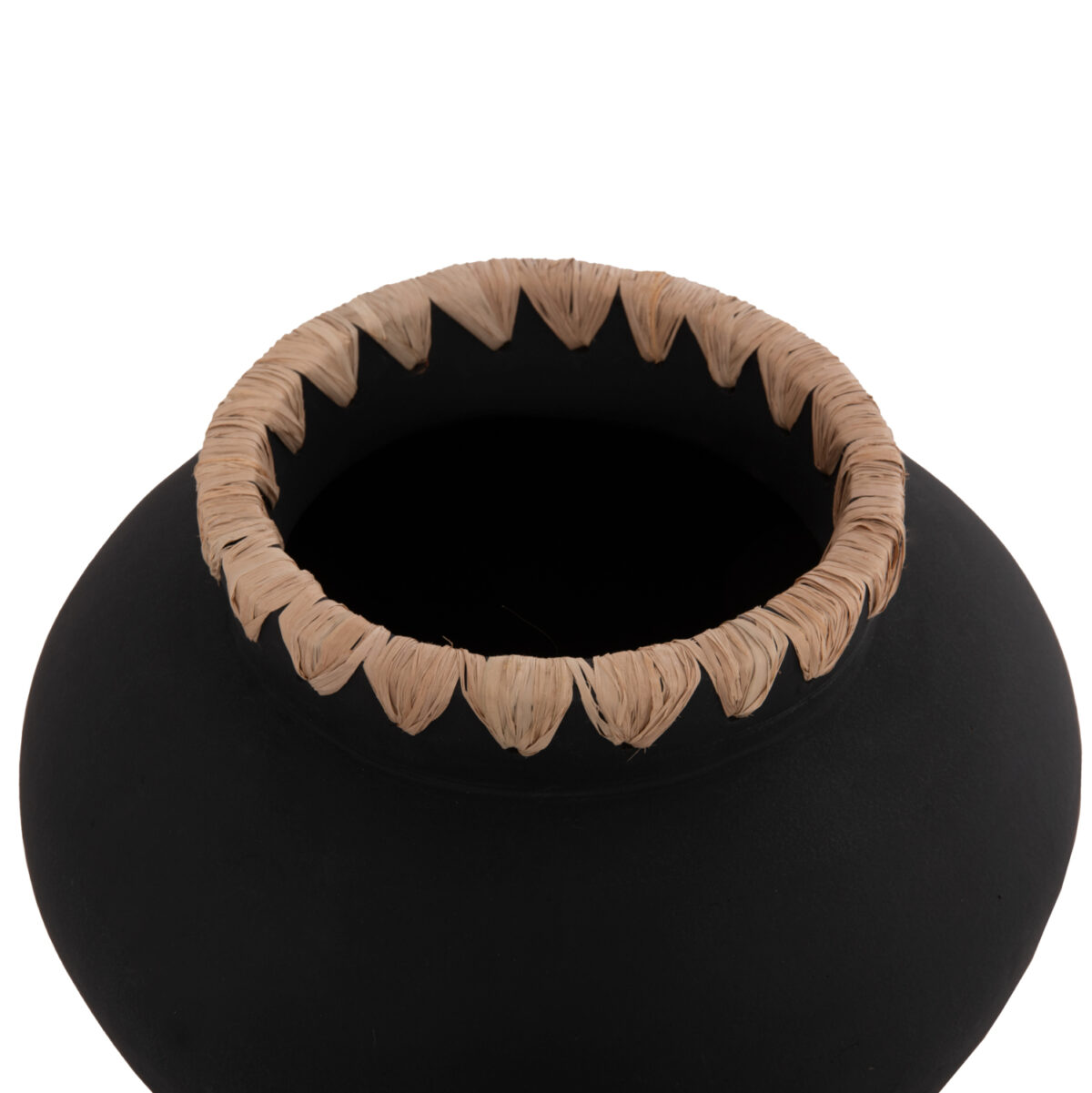 ΔΙΑΚΟΣΜΗΤΙΚΟ ΒΑΖΟ RENTON(L) LH10.4370 ΤΕΡΑΚΟΤΑ ΜΑΥΡH-ΠΛΕΞΗ ΨΑΘΑΣ ΣΤΟ ΣΤΟΜΙΟ Φ32x26,5Υεκ. - Image 5