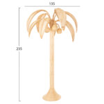 ΔΙΑΚΟΣΜΗΤΙΚΟ ΔΕΝΤΡΟ COCOON LH10.4317 τ.ΚΟΚΟΦΟΙΝΙΚΑ ΑΠΟ ΦΥΣΙΚΟ RATTAN Φ132x237Yεκ. - Image 2