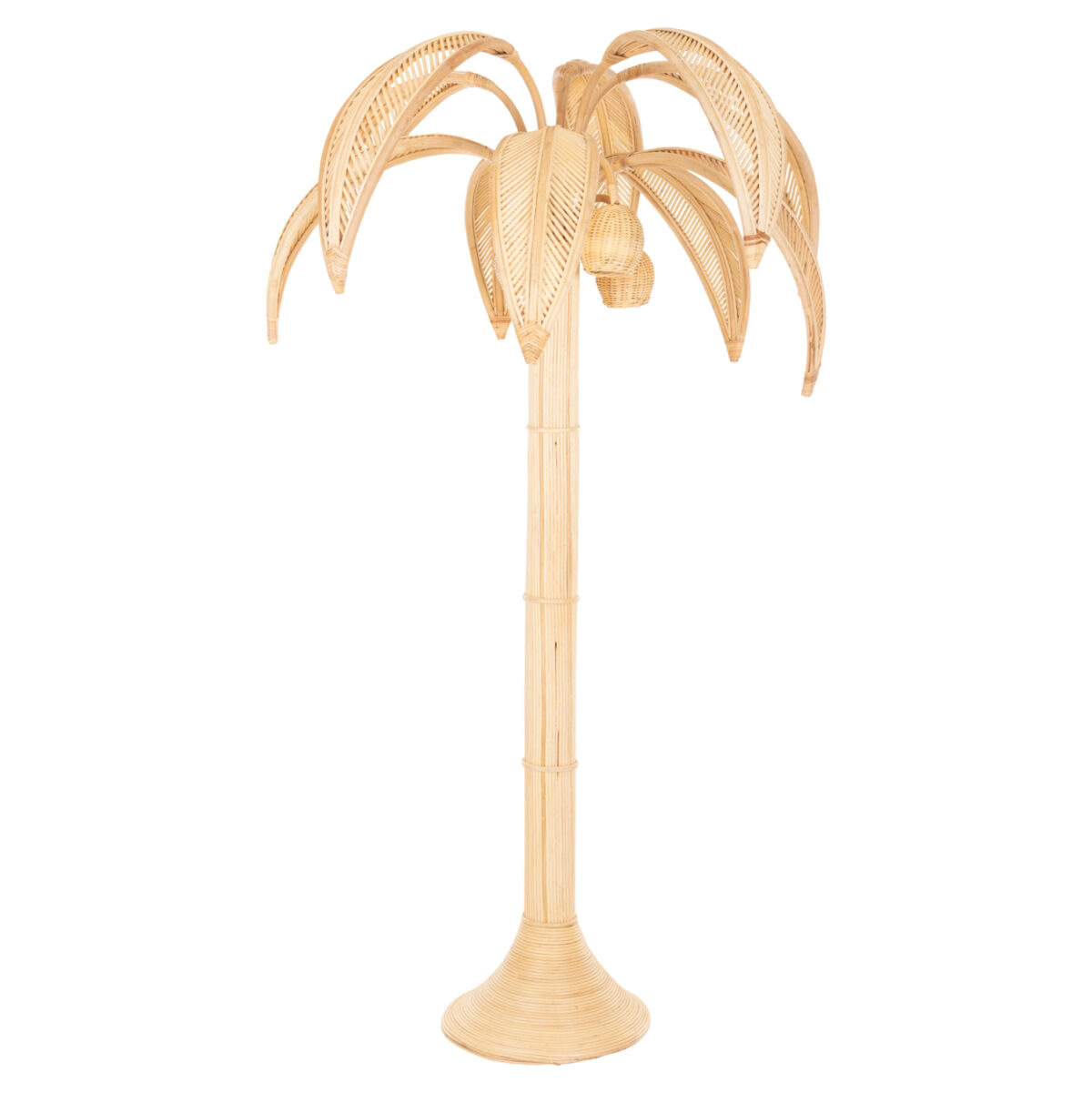 ΔΙΑΚΟΣΜΗΤΙΚΟ ΔΕΝΤΡΟ COCOON LH10.4317 τ.ΚΟΚΟΦΟΙΝΙΚΑ ΑΠΟ ΦΥΣΙΚΟ RATTAN Φ132x237Yεκ. - Image 3