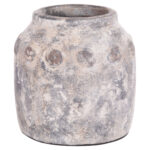 ΔΙΑΚΟΣΜΗΤΙΚΟ ΕΠΙΤΡΑΠΕΖΙΟ ΒΑΖΟ VERMO LH10.4392 ΤΕΡΑΚΟΤΑ ΣΕ ΓΚΡΙ Φ20x19Υεκ.