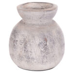 ΔΙΑΚΟΣΜΗΤΙΚΟ ΕΠΙΤΡΑΠΕΖΙΟ ΒΑΖΟ VERMO LH10.4396 ΤΕΡΑΚΟΤΑ ΣΕ ΑΝΟΙΧΤΟ ΓΚΡΙ Φ18x19Υεκ.