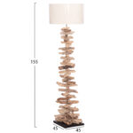 ΔΙΑΚΟΣΜΗΤΙΚΟ ΦΩΤΙΣΤΙΚΟ ΔΑΠΕΔΟΥ ALTAR LH10.4430 DRIFTWOOD--ΛΕΥΚΟ PVC Φ45x155Υεκ. - Image 2