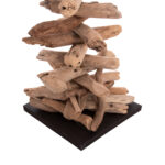 ΔΙΑΚΟΣΜΗΤΙΚΟ ΦΩΤΙΣΤΙΚΟ ΔΑΠΕΔΟΥ ALTAR LH10.4430 DRIFTWOOD--ΛΕΥΚΟ PVC Φ45x155Υεκ. - Image 5