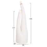 ΔΙΑΚΟΣΜΗΤΙΚΟ ΦΩΤΙΣΤΙΚΟ ΔΑΠΕΔΟΥ TUSKEN LH10.4702.02 FIBER CEMENT-ΛΕΥΚΟ 50x43x145Υεκ - Image 2