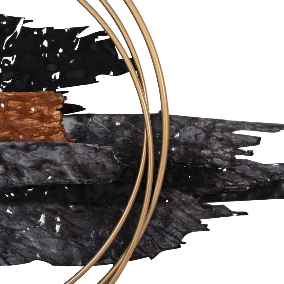 ΔΙΑΚΟΣΜΗΤΙΚΟ ΤΟΙΧΟΥ LH10.4196 ΜΕΤΑΛΛΟ ΣΕ ΜΑΥΡΟ-ΑΝΘΡΑΚΙ-ΧΡΥΣΟ 144x63,5Υ εκ. - Image 5