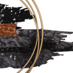 ΔΙΑΚΟΣΜΗΤΙΚΟ ΤΟΙΧΟΥ LH10.4196 ΜΕΤΑΛΛΟ ΣΕ ΜΑΥΡΟ-ΑΝΘΡΑΚΙ-ΧΡΥΣΟ 144x63,5Υ εκ. - Image 5