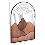 ΔΙΑΚΟΣΜΗΤΙΚΟ ΤΟΙΧΟΥ LH10.4220 ΔΙΑΦΟΡΕΣ ΑΠΟΧΡΩΣΕΙΣ ΞΥΛΟΥ-ΜΑΥΡΟ ΜΕΤΑΛΛΟ 60x3,5x93Υεκ. - Image 2