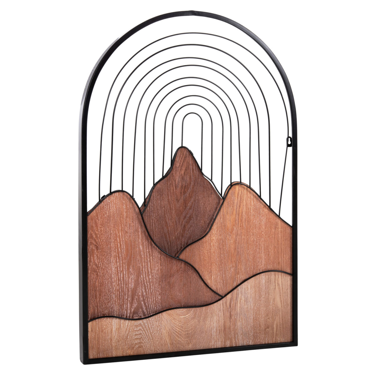 ΔΙΑΚΟΣΜΗΤΙΚΟ ΤΟΙΧΟΥ LH10.4220 ΔΙΑΦΟΡΕΣ ΑΠΟΧΡΩΣΕΙΣ ΞΥΛΟΥ-ΜΑΥΡΟ ΜΕΤΑΛΛΟ 60x3,5x93Υεκ. - Image 1