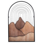 ΔΙΑΚΟΣΜΗΤΙΚΟ ΤΟΙΧΟΥ LH10.4220 ΔΙΑΦΟΡΕΣ ΑΠΟΧΡΩΣΕΙΣ ΞΥΛΟΥ-ΜΑΥΡΟ ΜΕΤΑΛΛΟ 60x3,5x93Υεκ. - Image 3