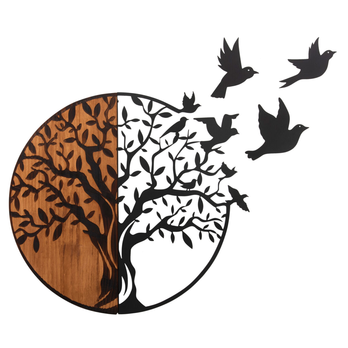 ΔΙΑΚΟΣΜΗΤΙΚΟ ΤΟΙΧΟΥ ILLUSION LH10.4647 ΜΕΤΑΛΛΟ-ΞΥΛΟ 56,5x3x56,5Υεκ. - Image 1