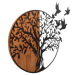 ΔΙΑΚΟΣΜΗΤΙΚΟ ΤΟΙΧΟΥ ILLUSION LH10.4647 ΜΕΤΑΛΛΟ-ΞΥΛΟ 56,5x3x56,5Υεκ. - Image 3