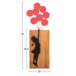 ΔΙΑΚΟΣΜΗΤΙΚΟ ΤΟΙΧΟΥ ΚΟΡΑΛΙ ΜΠΑΛΟΝΙΑ LH10.4649 ΜΕΤΑΛΛΟ-ΞΥΛΟ 30x3x99Υεκ. - Image 2