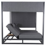 ΔΙΠΛΗ ΞΑΠΛΩΣΤΡΑ ΑΛΟΥΜΙΝΙΟΥ ΠΑΡΑΛΙΑΣ ΜΕ ΣΚΙΑΣΤΡΟ ΚΥΒΟΣ GALLANT LH10.6097.01 ΓΚΡΙ 2x2x2μ - Image 4