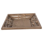 ΔΙΣΚΟΣ ΣΕΡΒΙΡΙΣΜΑΤΟΣ ΤΕΤΡΑΓΩΝΟΣ LH10.4229 ΞΥΛΟ ΕΛΑΤΟΥ & MDF 36x36x6Υ εκ. - Image 3