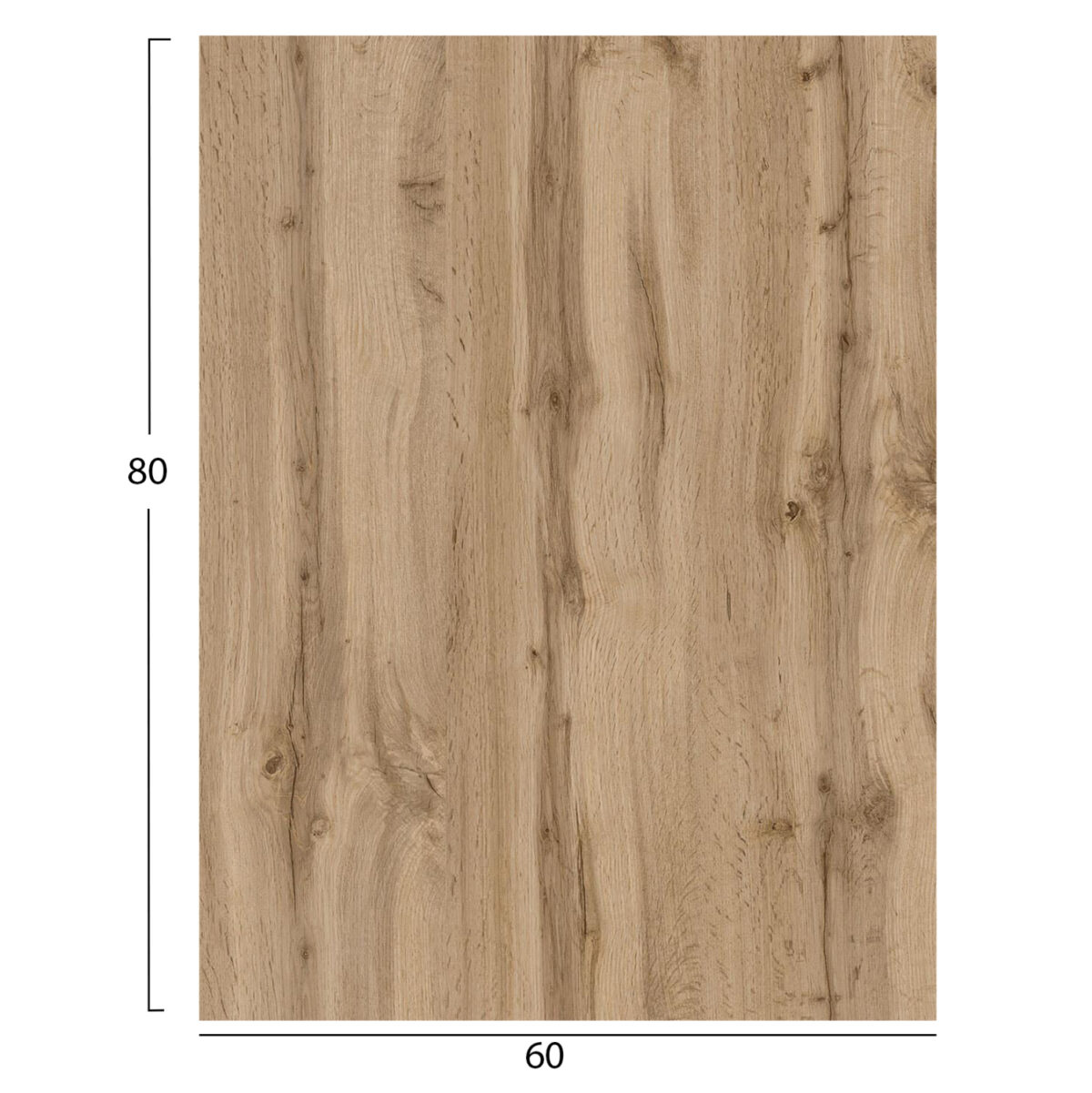 ΕΠΙΦΑΝΕΙΑ ΤΡΑΠΕΖΙΟΥ HPL ΟΡΘΟΓΩΝΙΑ LH10.6350.36 SONAMA OAK 60x80εκ. - Image 2